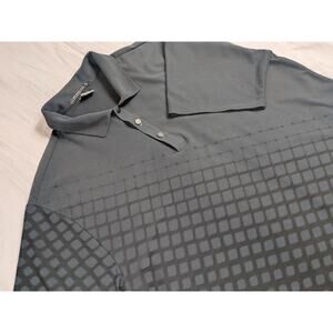 Nike Tiger Woods Platinum Men’s Large Dri-Fit Golf Polo Black Diamond